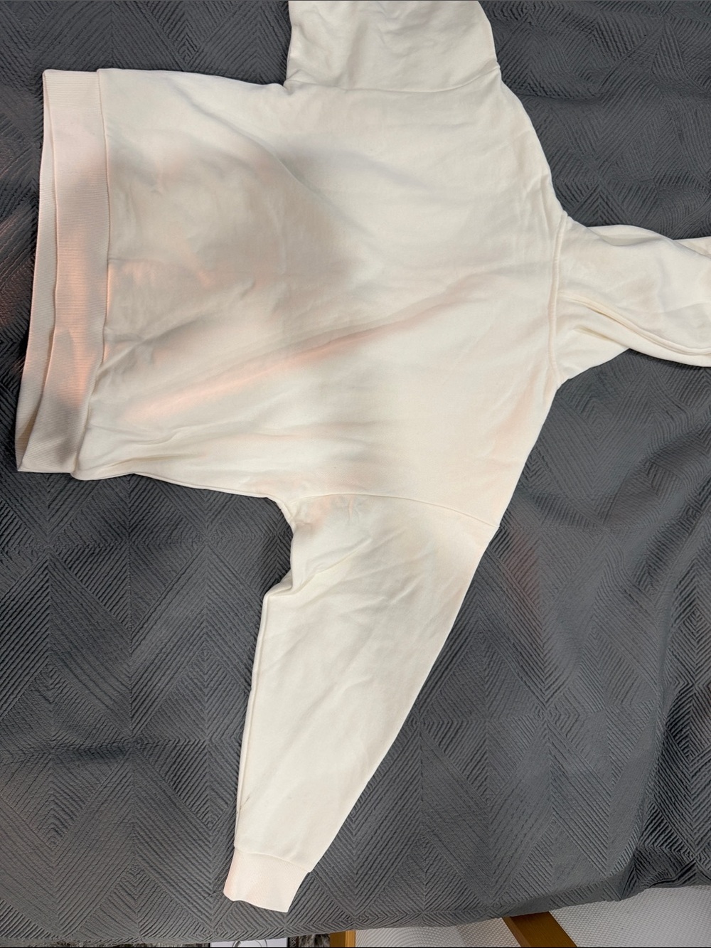 Alo Soft Cream/ ivory Logo Hoodie - Picture 6 of 7